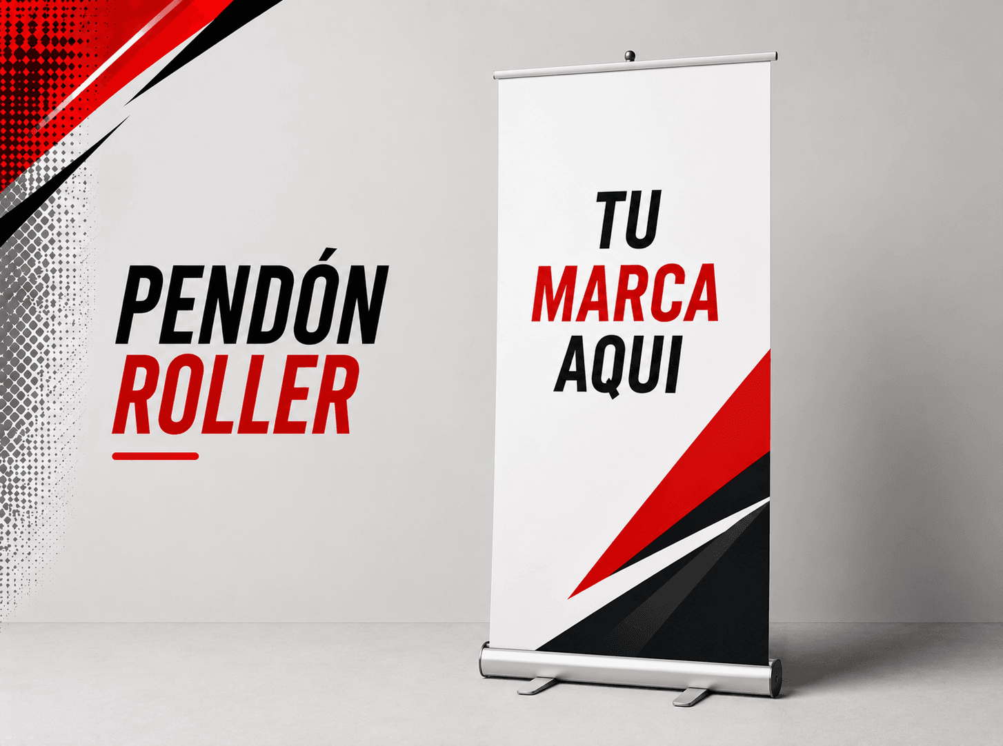 Pendones y roller