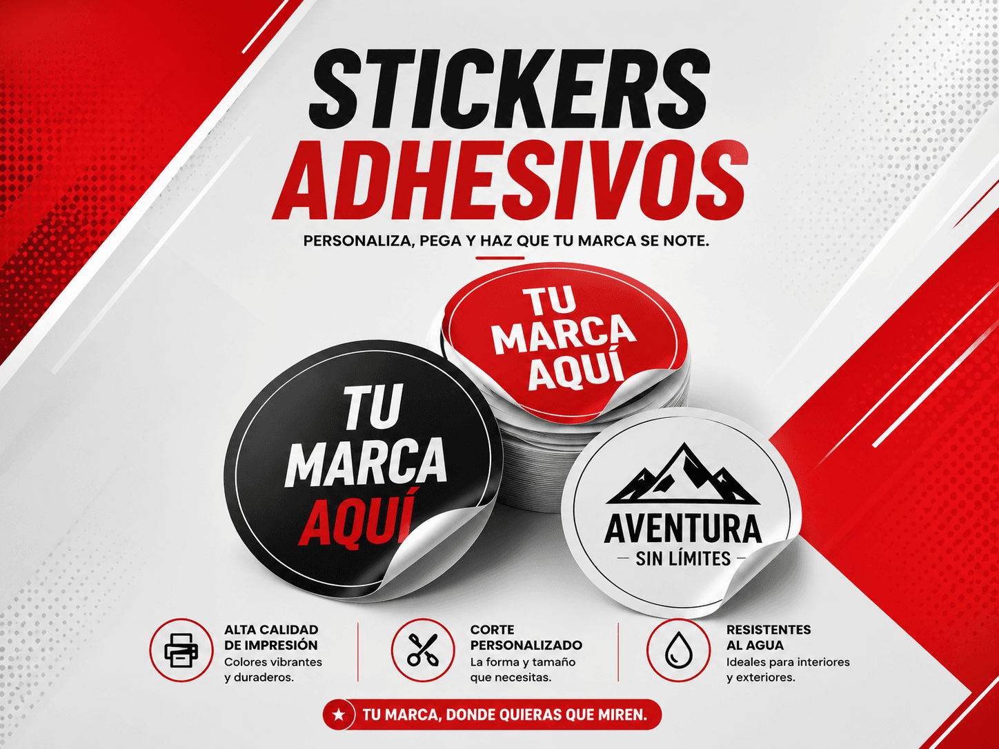 Stickers y etiquetas adhesivas