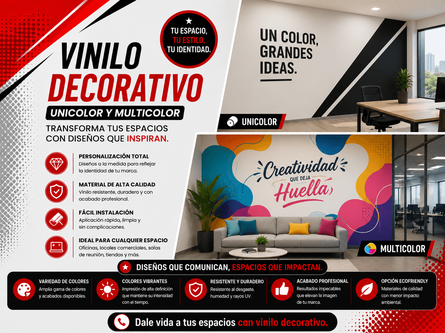 Vinilo decorativo de corte